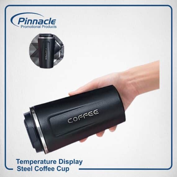 Temperature Display Steel Coffee Cup