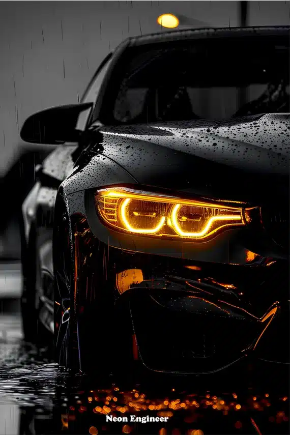 BMW LED Neon Poster – Stylish Auto Decor for Room or Garage.